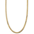 Colar Corrente Curb de Elos Planos | Ouro
