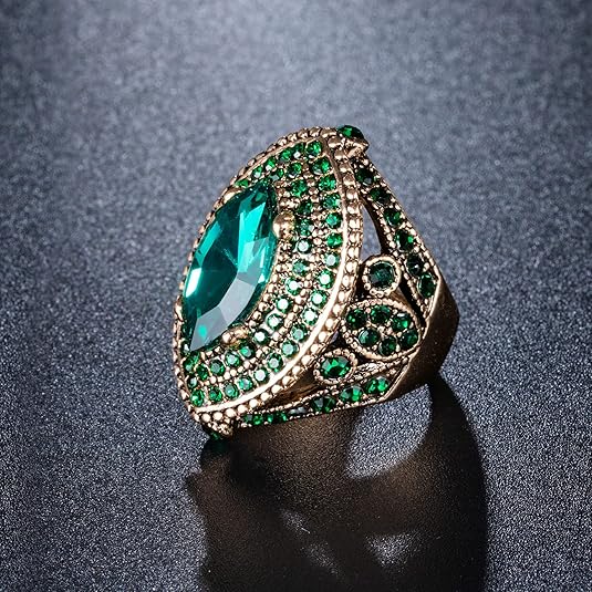 Anel Regent de Esmeralda | Ouro