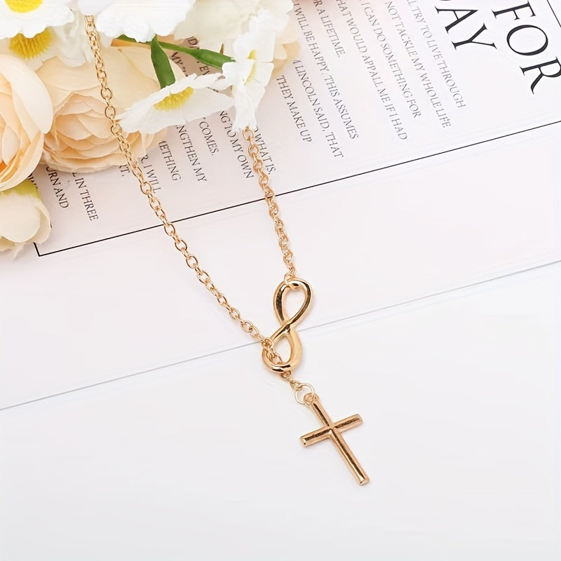 Colar com Pingente Cruz Eterna | Ouro