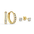 Conjunto de Brincos de Pedra Dara Brillane | Ouro