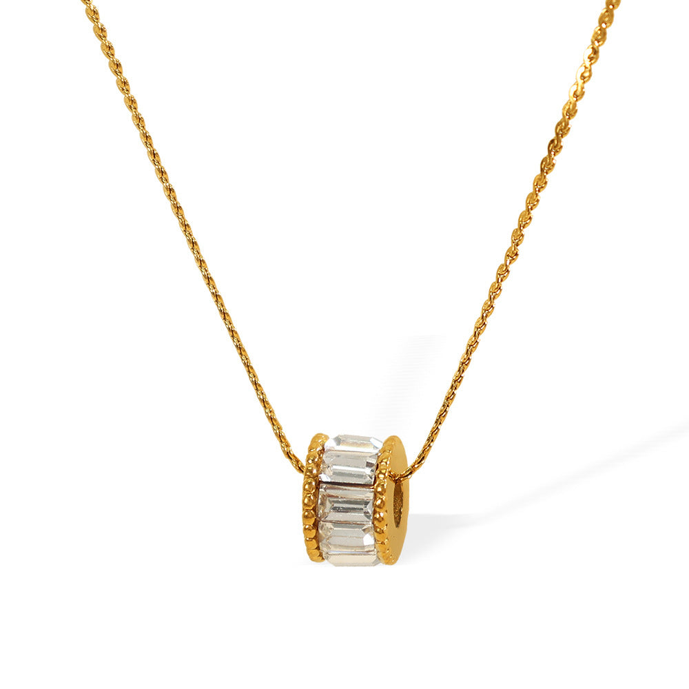 Colar Barril Polido Elyna | Ouro