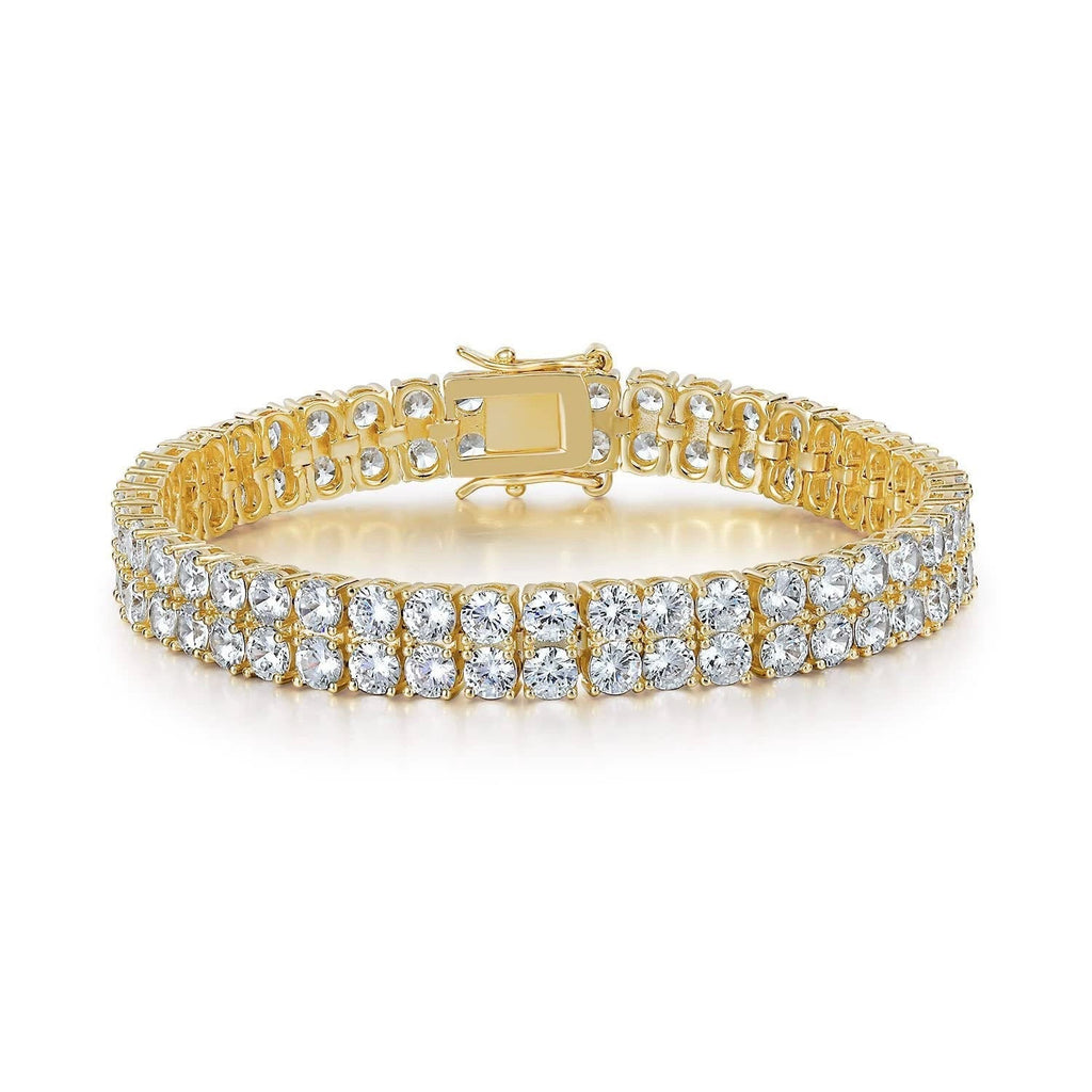 Pulseira Riviera de Fileira Dupla | Ouro