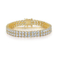 Pulseira Riviera de Fileira Dupla | Ouro