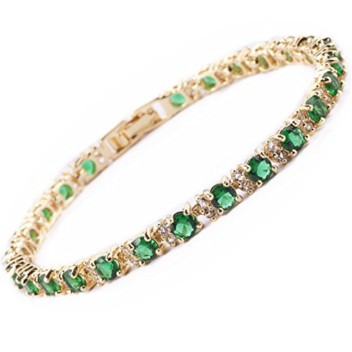 Pulseira Riviera Trio de Esmeralda | Ouro