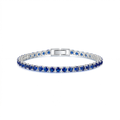 Pulseira Riviera de Safira | Ouro Branco