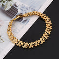 Pulseira Ondulada Ornamentada Lily | Ouro